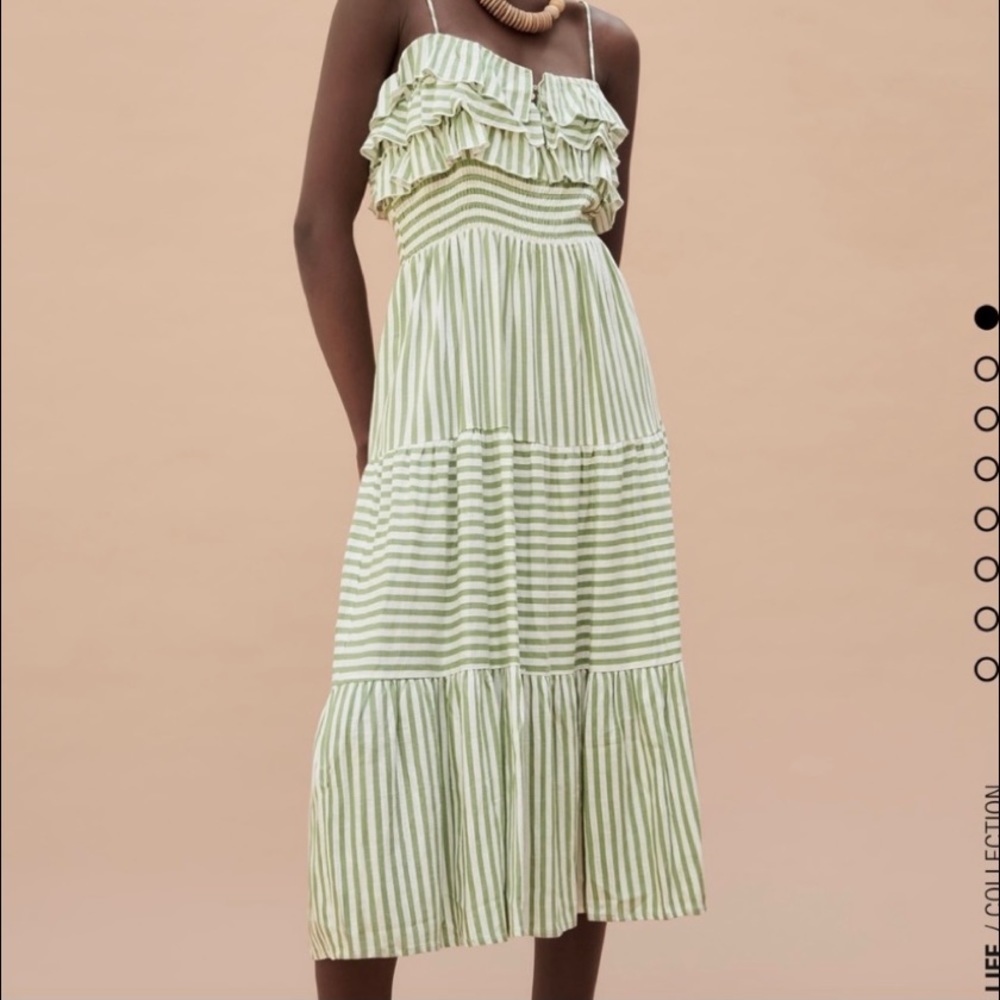 Zara Stripped Midi dress.